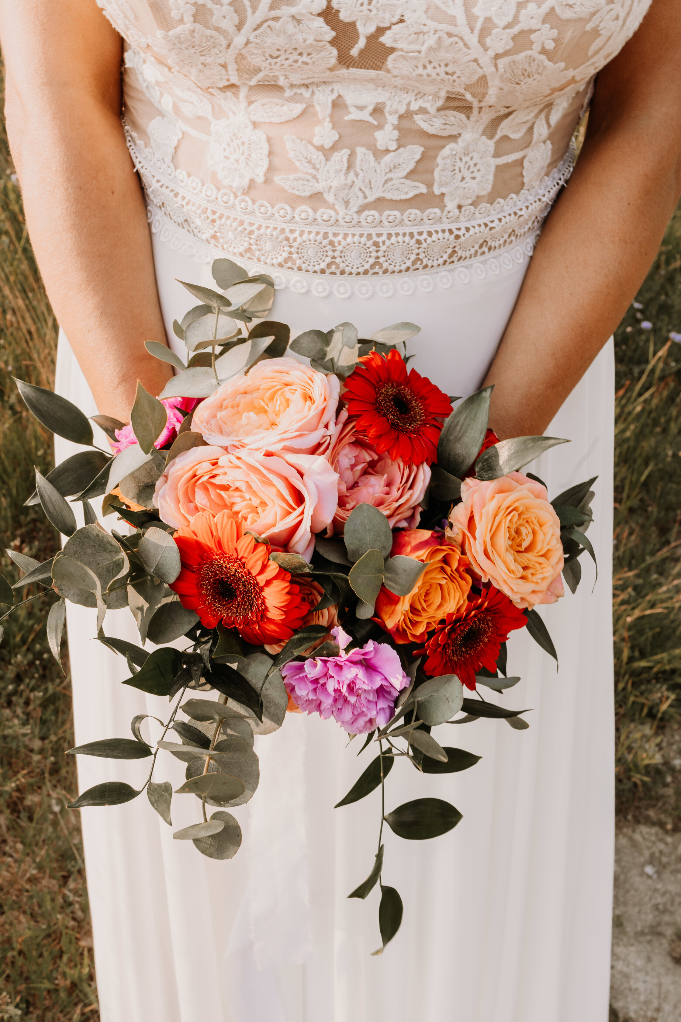 Bouquet coloré de la mariée