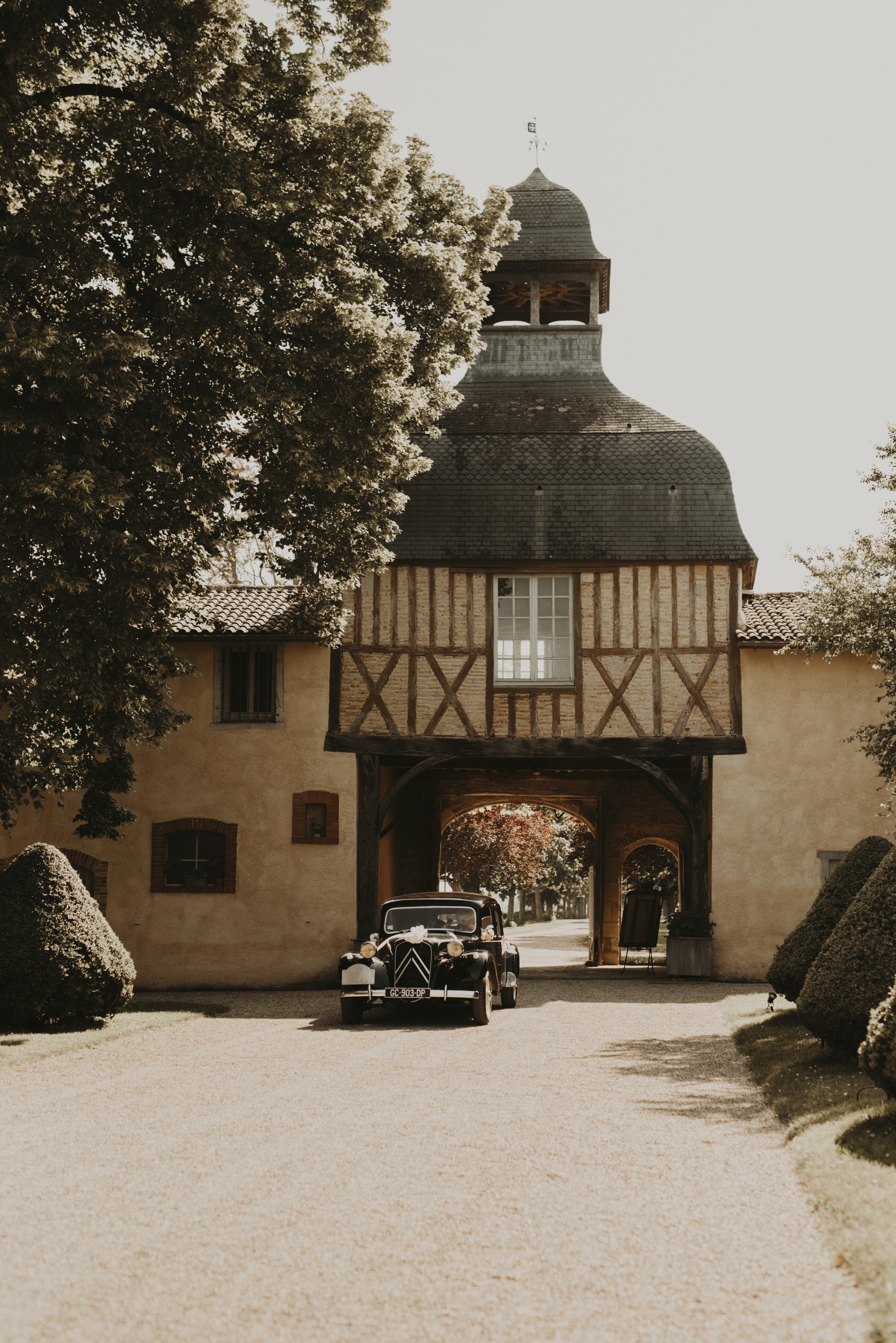 Photo du château en Auvergne pour un mariage